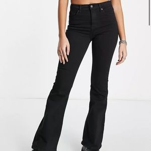 Topshop Black Jamie Flare W32 L32